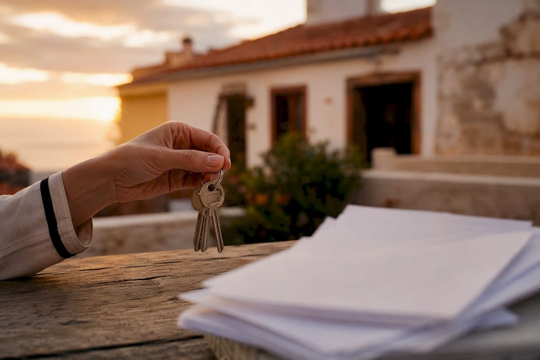 Casa y documentos hipotecarios de préstamo pendiente