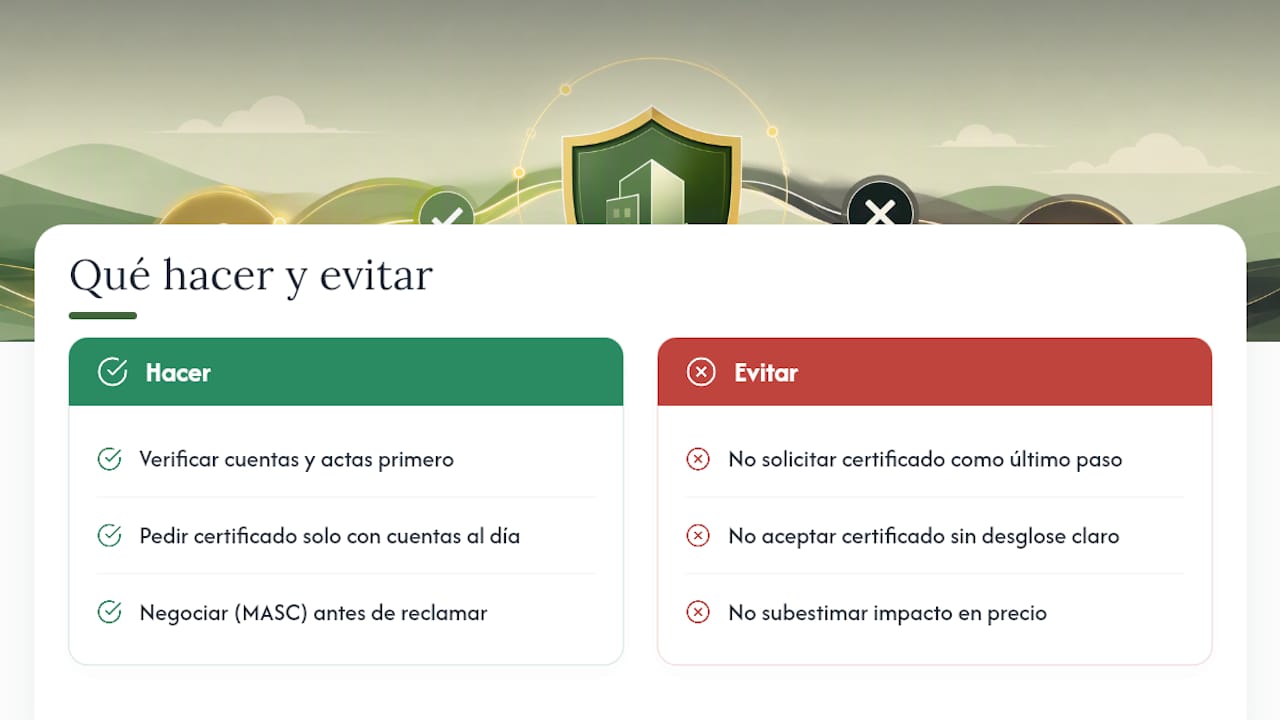 Lo que la mayoría de vendedores subestima del certificado de deuda — overview diagram