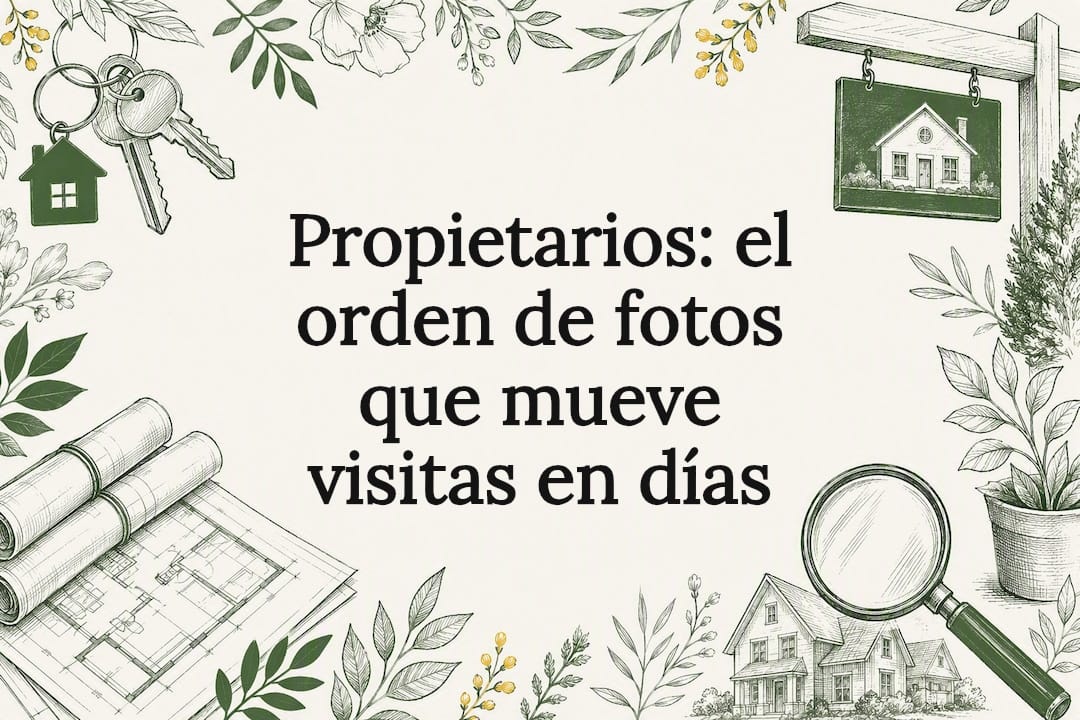 Ilustración decorativa para tarjeta de título inmobiliario
