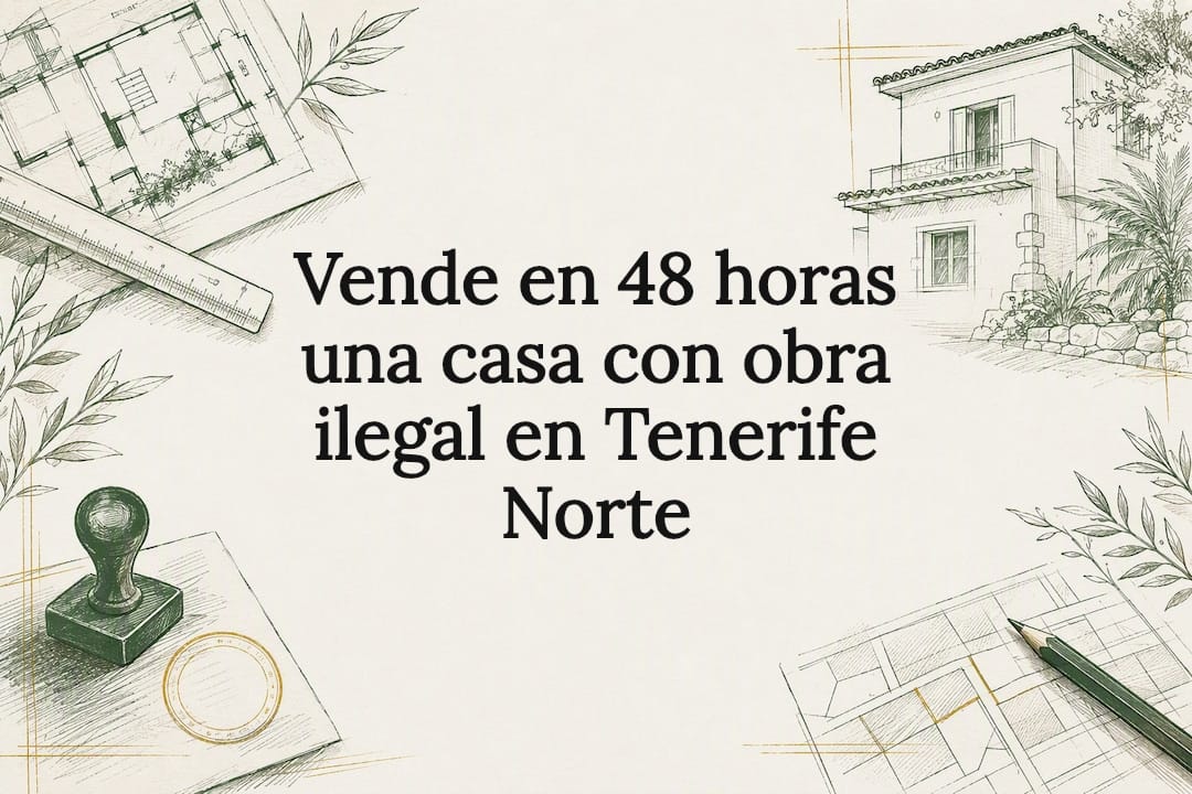 Tarjeta ilustrativa sobre la venta irregular de viviendas