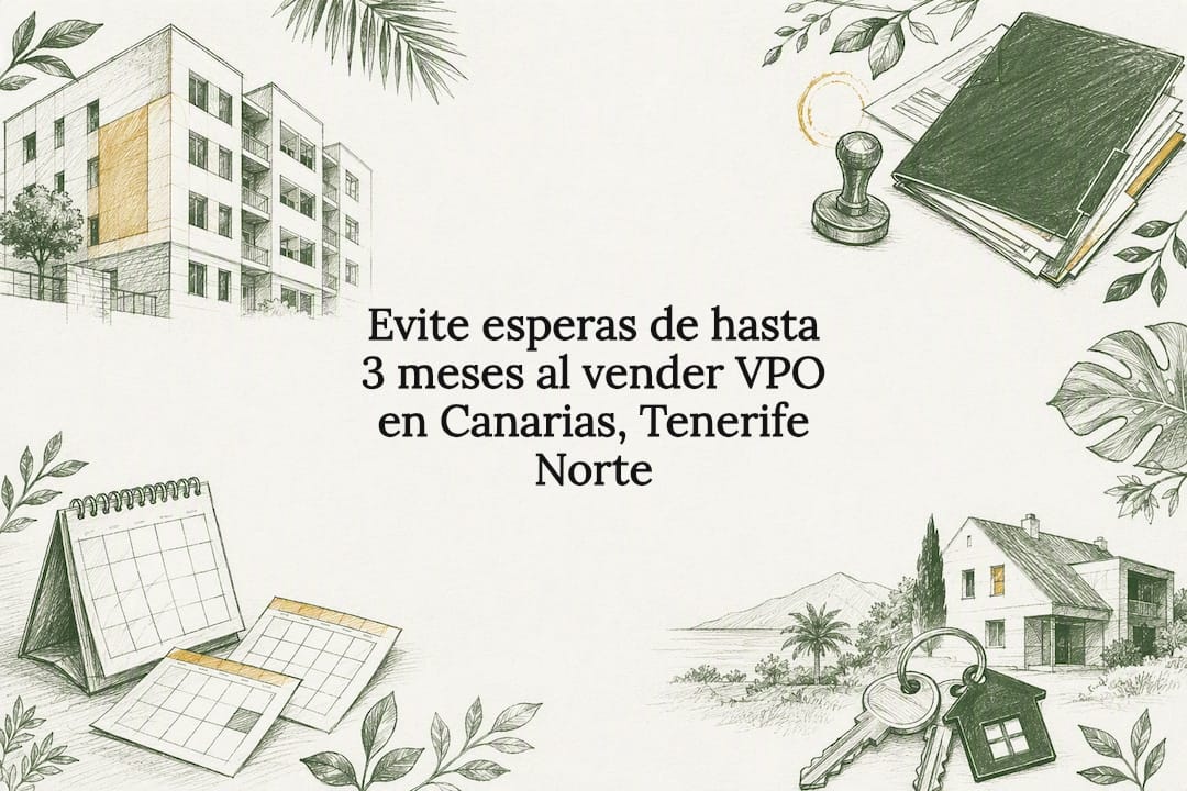 Tarjeta informativa sobre la venta de VPO