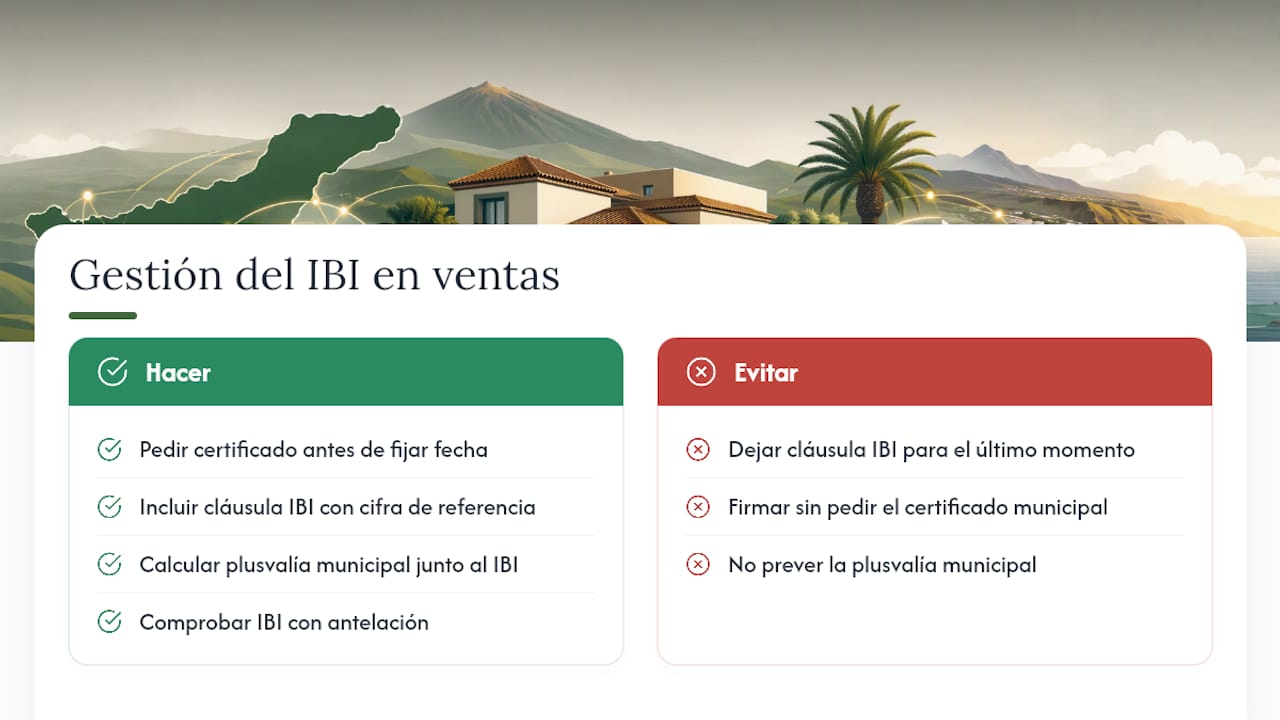 Cómo gestionamos el IBI en las ventas en Tenerife Norte — overview diagram