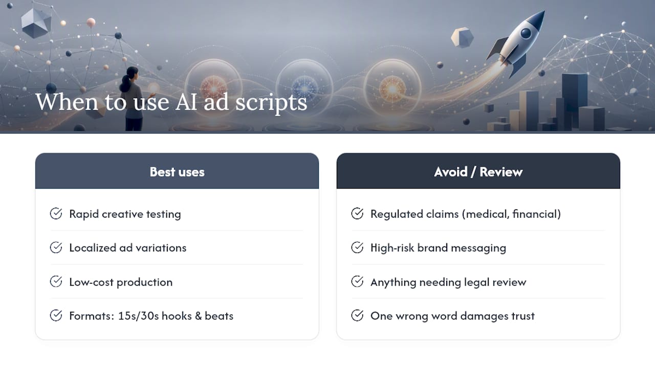 What Are AI Ad Scripts and When Should You Use Them? — overview diagram