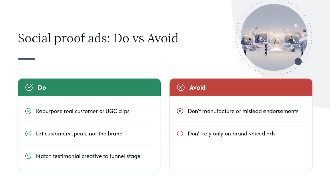 What Are Social Proof Video Ads, Exactly? — overview diagram