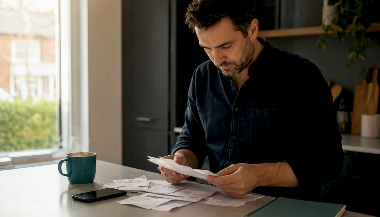 Landlord sorting rental income documents