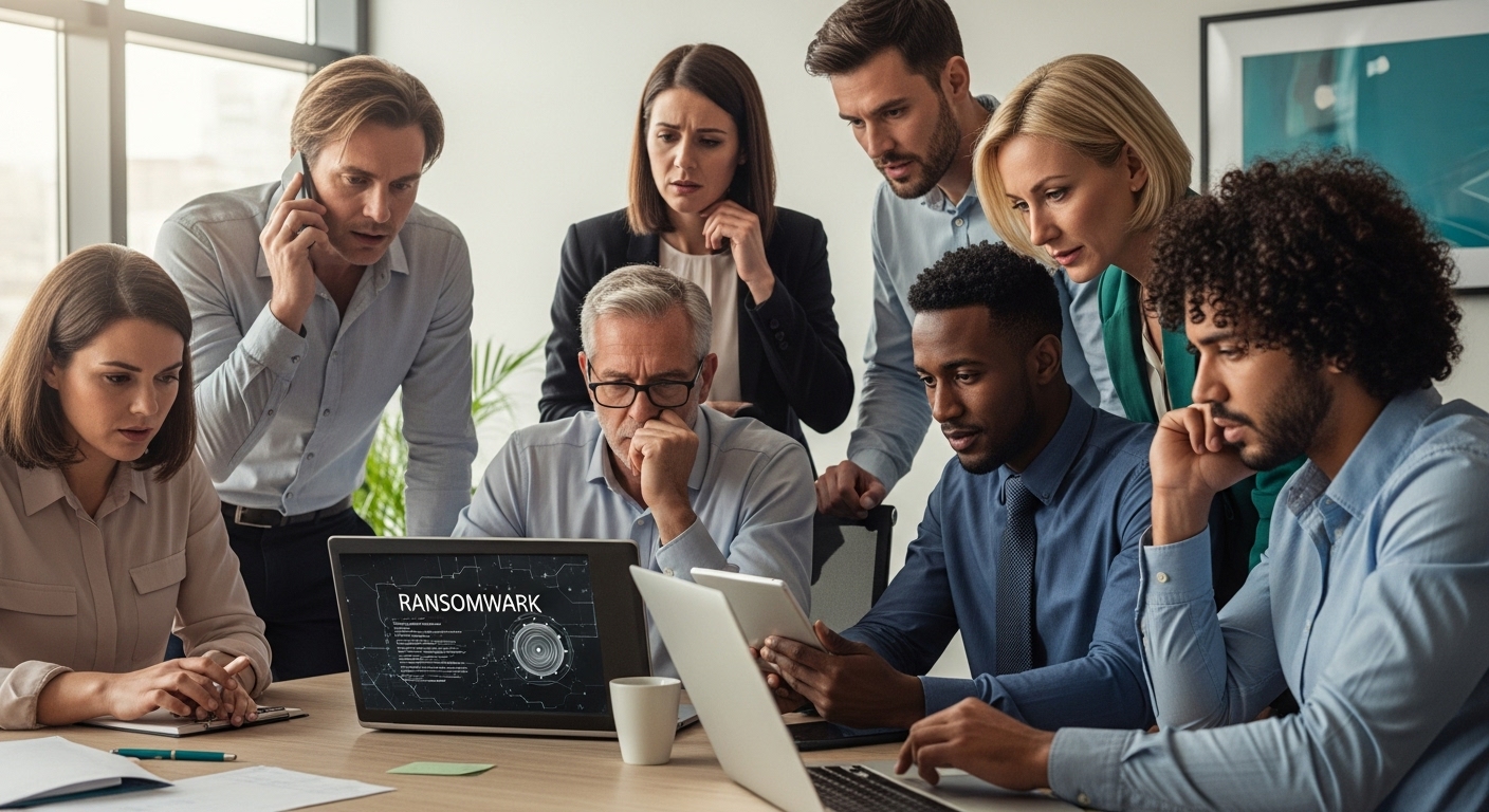 attacco ransomware ufficio