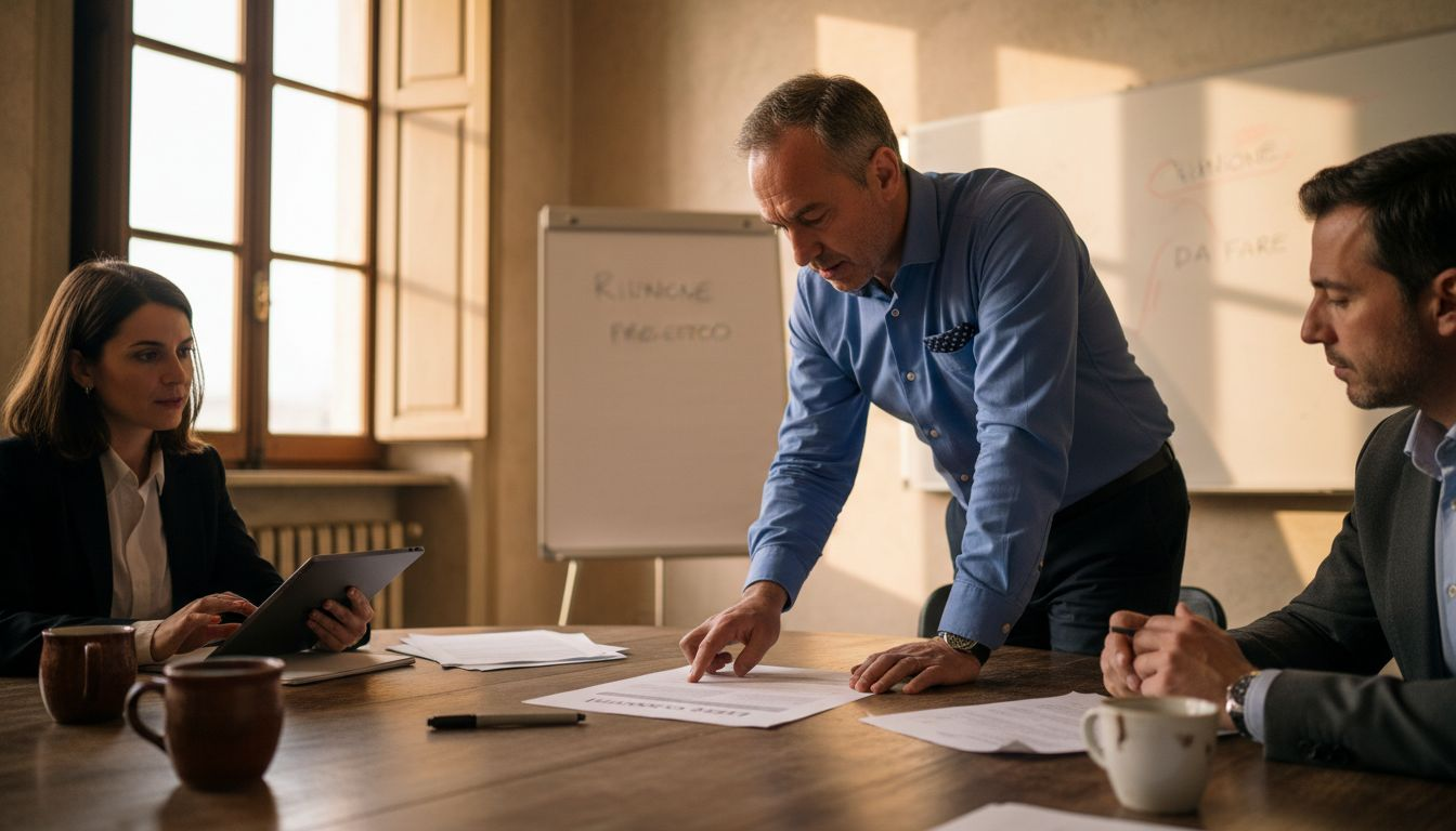 Il responsabile IT sta verificando che tutte le procedure siano conformi alle normative, controllando punto per punto la checklist di compliance.