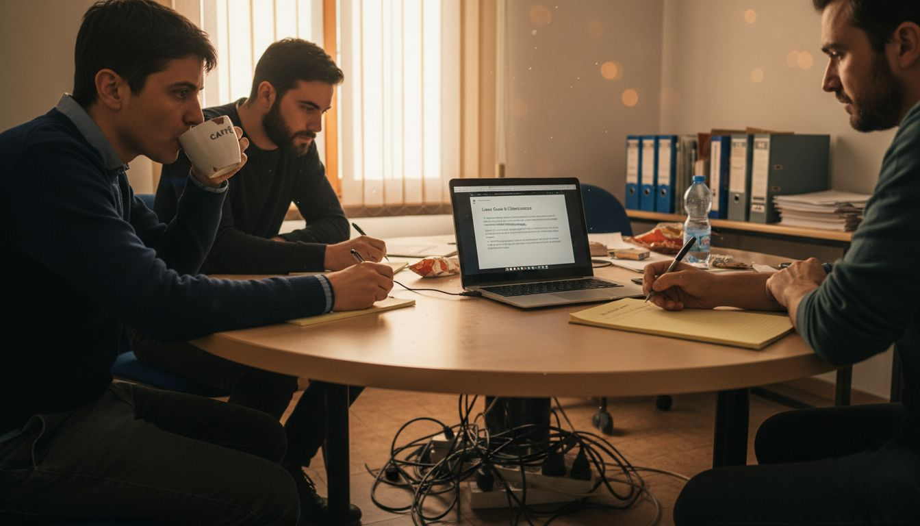 Il team si confronta sulle strategie per la sicurezza informatica.