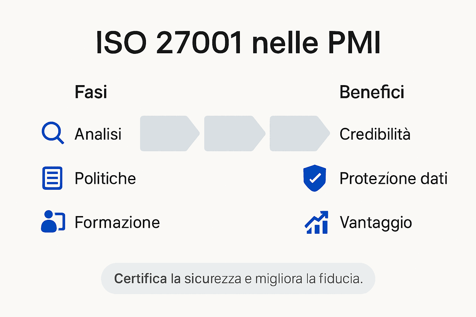 Panoramica illustrata su ISO 27001 per le PMI
