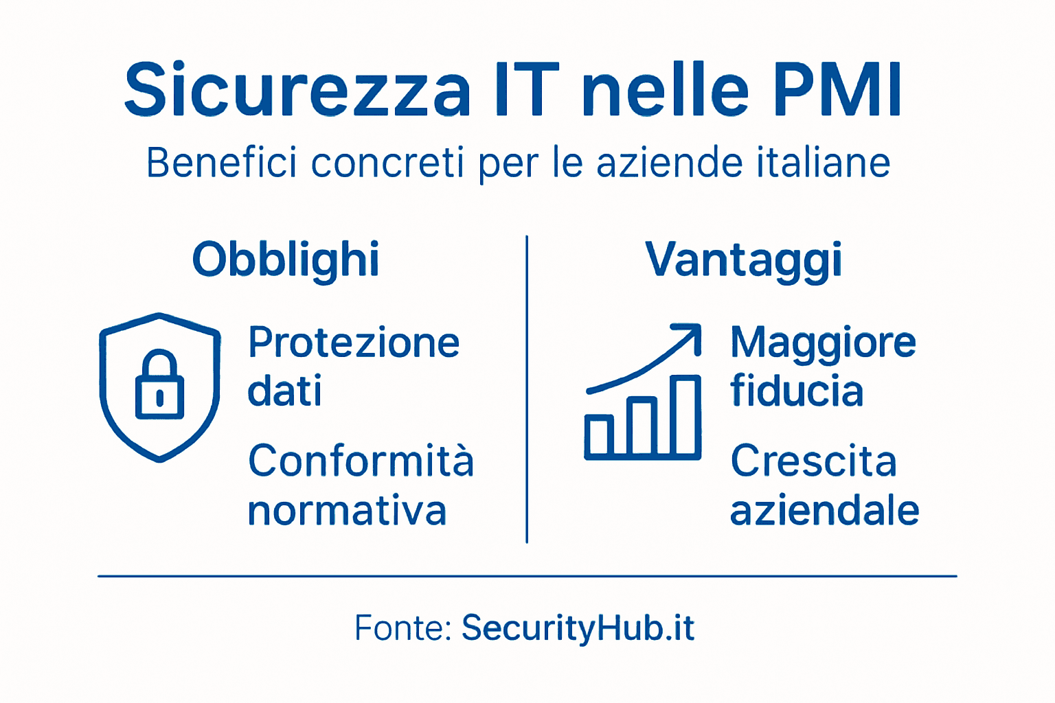 Infografica: perché la sicurezza informatica è fondamentale per le PMI