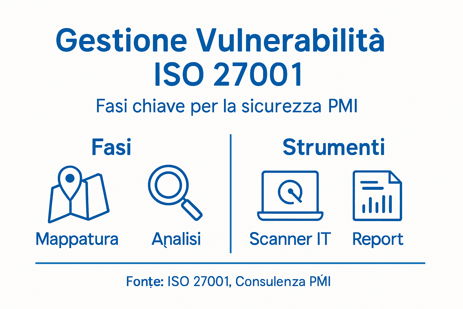 Infografica: come gestire le vulnerabilità secondo la norma ISO 27001 nelle PMI