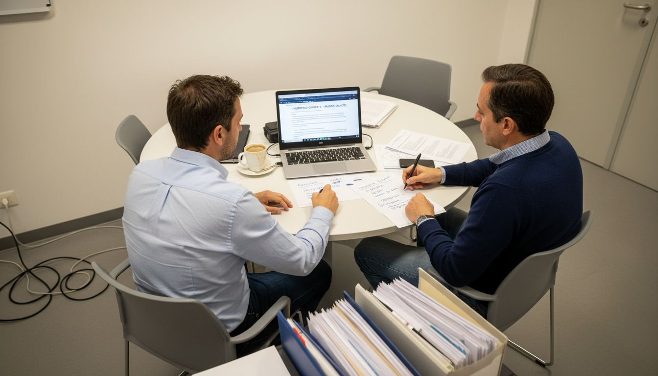 Confronto informale tra i membri del comitato sicurezza aziendale