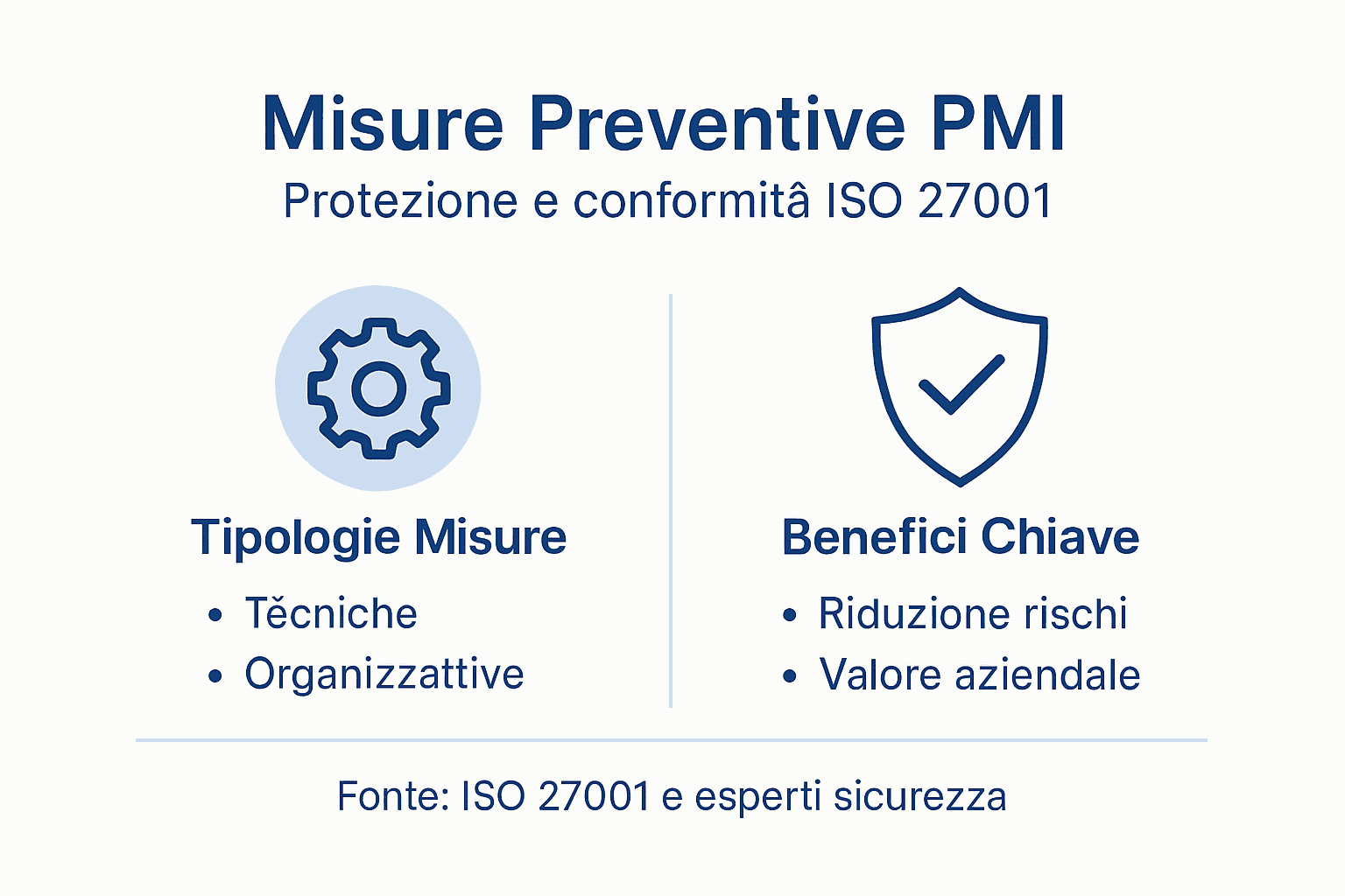Infografica: come prevenire i rischi e tutti i vantaggi della certificazione ISO 27001