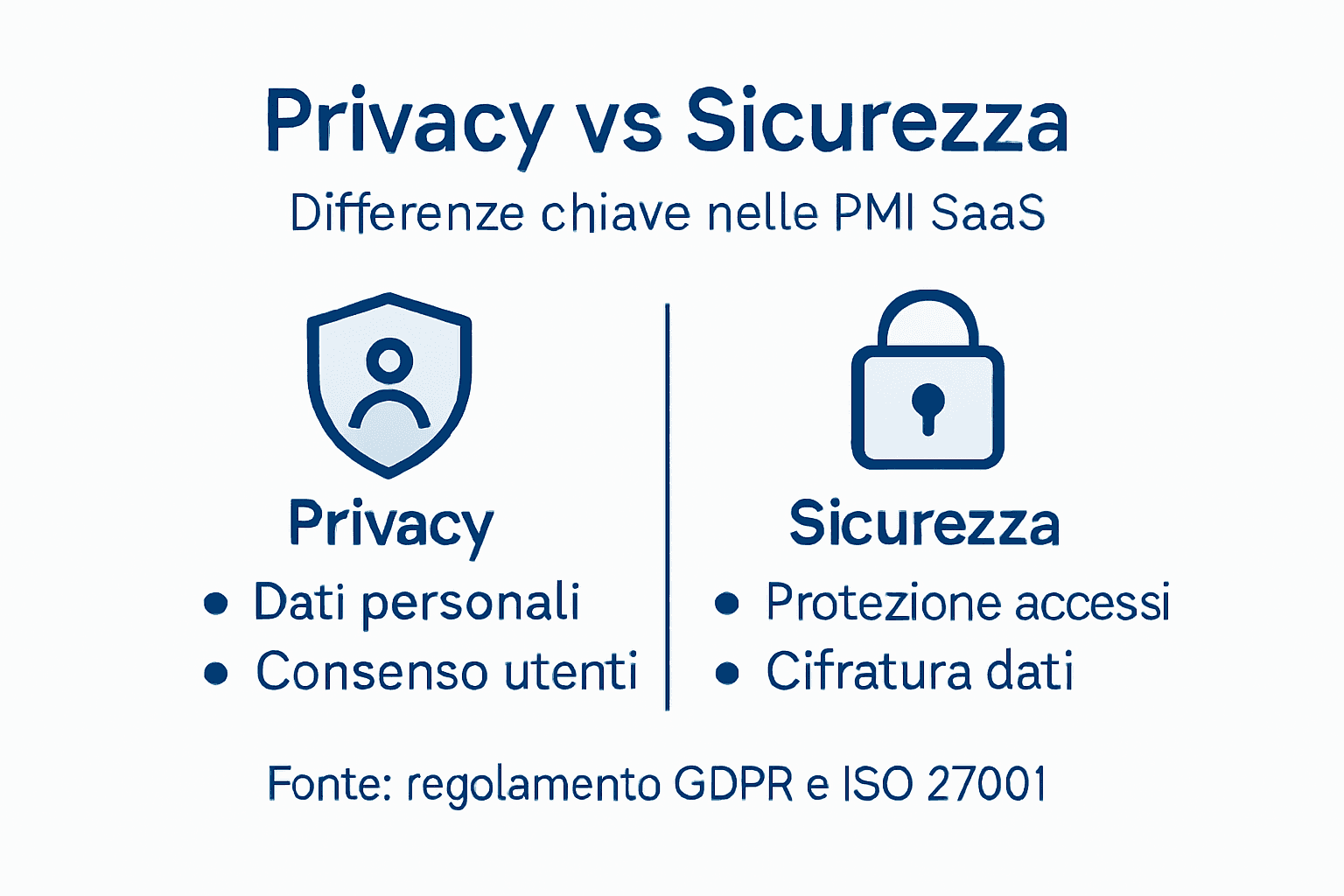 Infografica: cosa cambia tra privacy e sicurezza nelle soluzioni SaaS