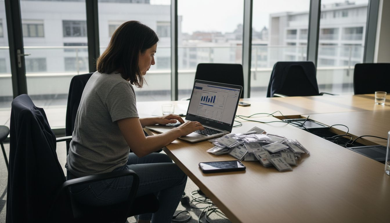 L’impiegata si occupa della gestione degli accessi alla piattaforma cloud aziendale.