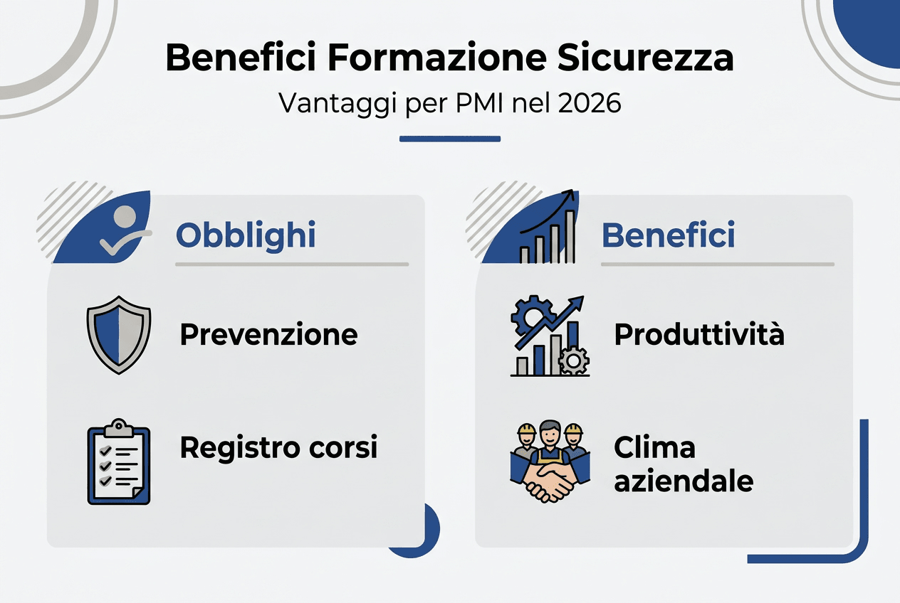 Infografica: perché investire nella formazione sulla sicurezza è un vantaggio per le PMI