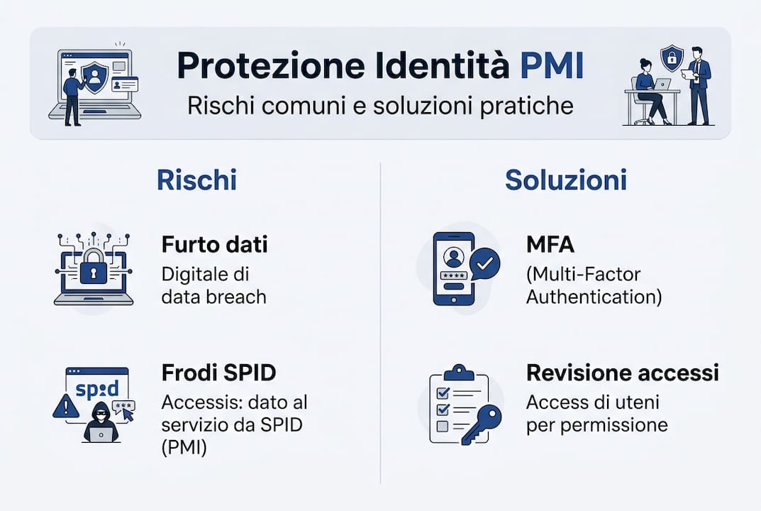Infografica: quali sono i rischi dell’identità digitale e come proteggersi