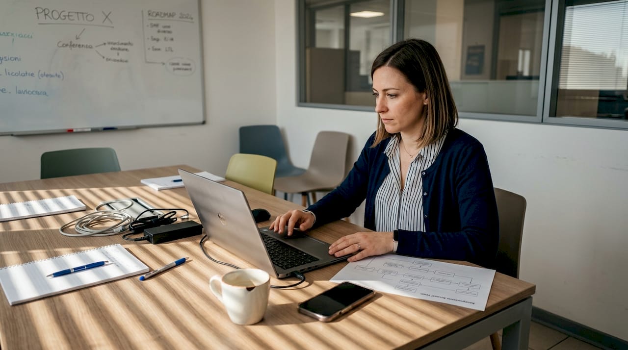 Il responsabile si occupa di gestire i permessi di accesso del personale nella sala riunioni.