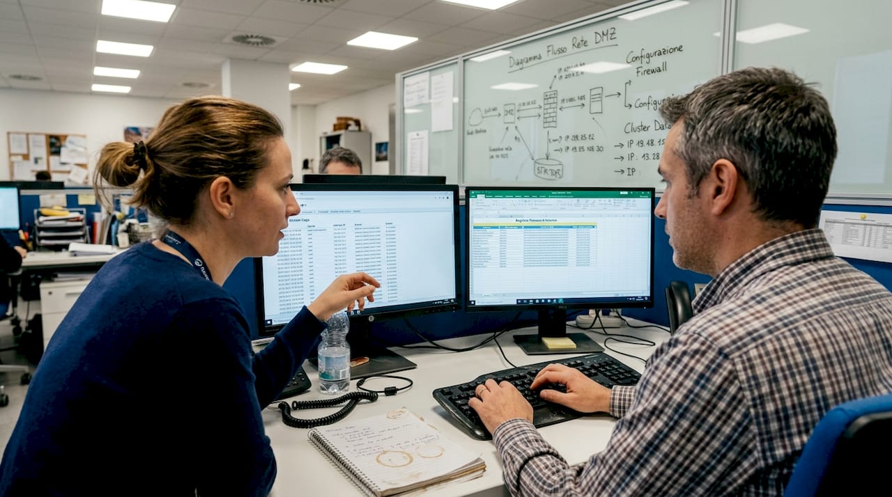 Il team IT si occupa di analizzare e verificare la sicurezza dei dati aziendali, assicurandosi che tutte le informazioni siano protette e al sicuro da eventuali minacce.