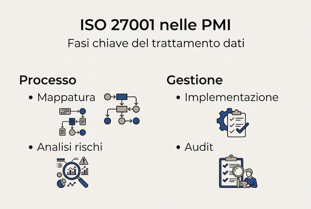 Le tappe fondamentali per ottenere la certificazione ISO 27001 nelle PMI: un’infografica pratica