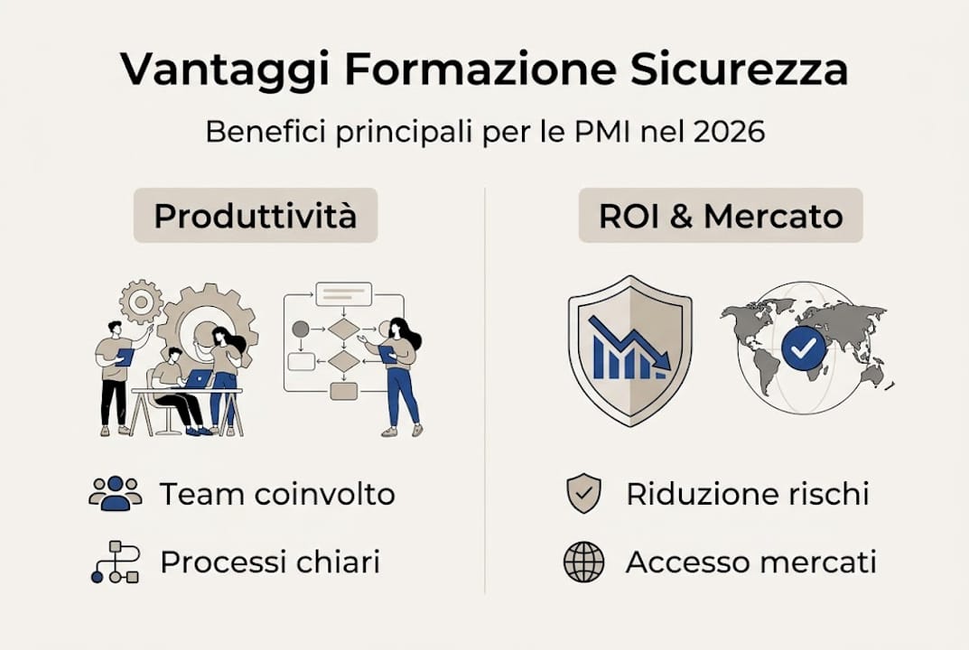 Infografica: tutti i benefici della formazione sulla sicurezza per le PMI italiane
