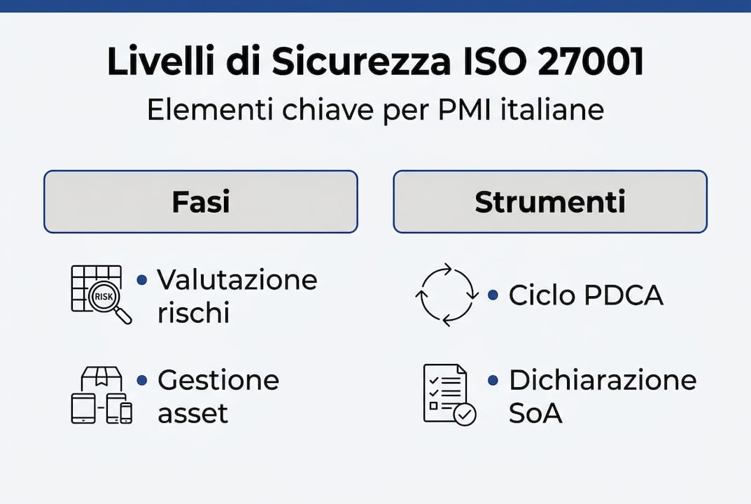 Infografica: come le PMI possono garantire la sicurezza secondo lo standard ISO 27001