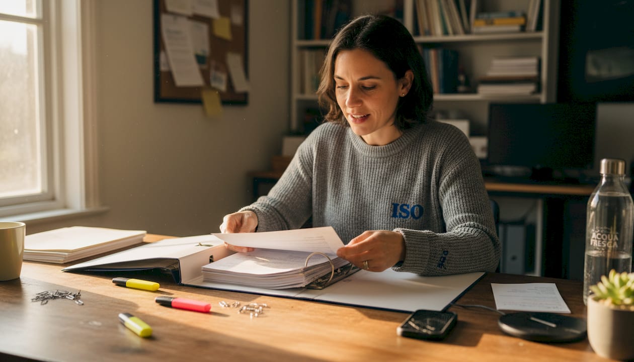 Responsabile che gestisce e organizza la documentazione cartacea relativa agli standard ISO