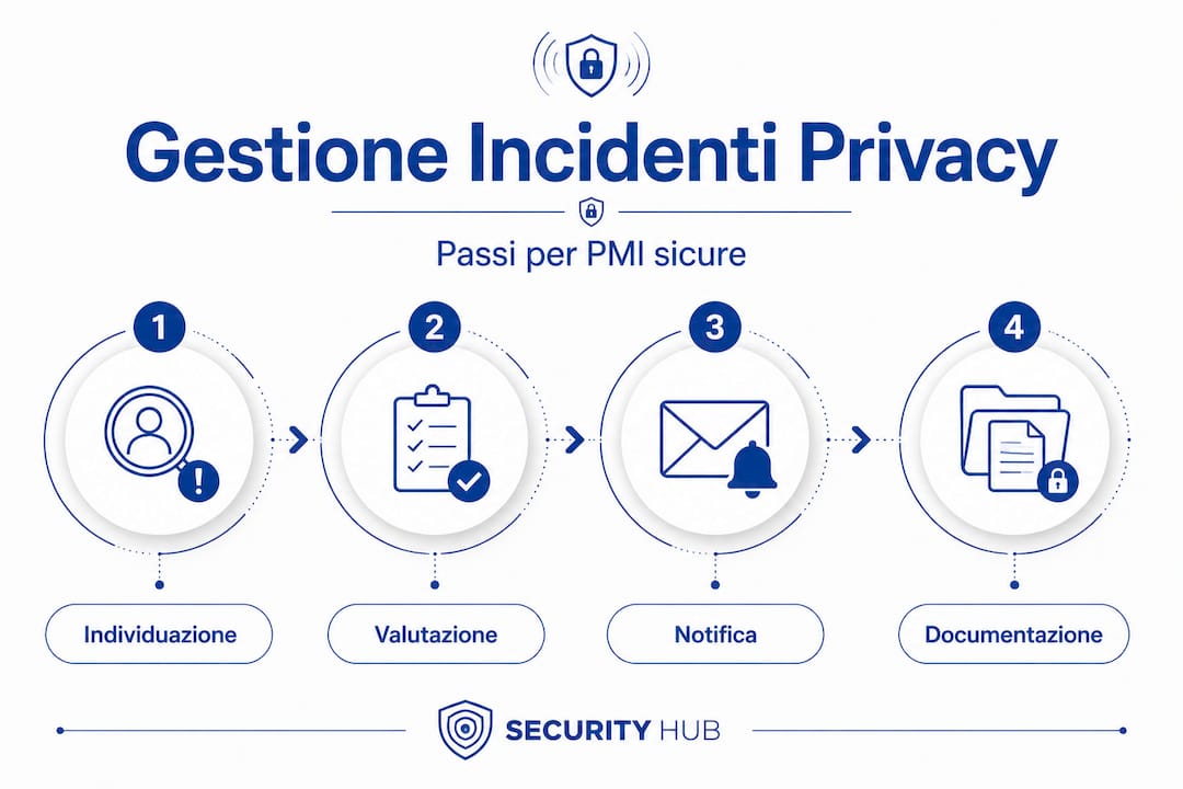 Guida visuale per la gestione degli incidenti privacy nelle piccole e medie imprese