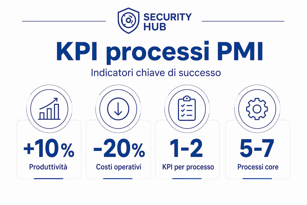 Infografica sui KPI per il controllo e l’ottimizzazione dei processi nelle PMI