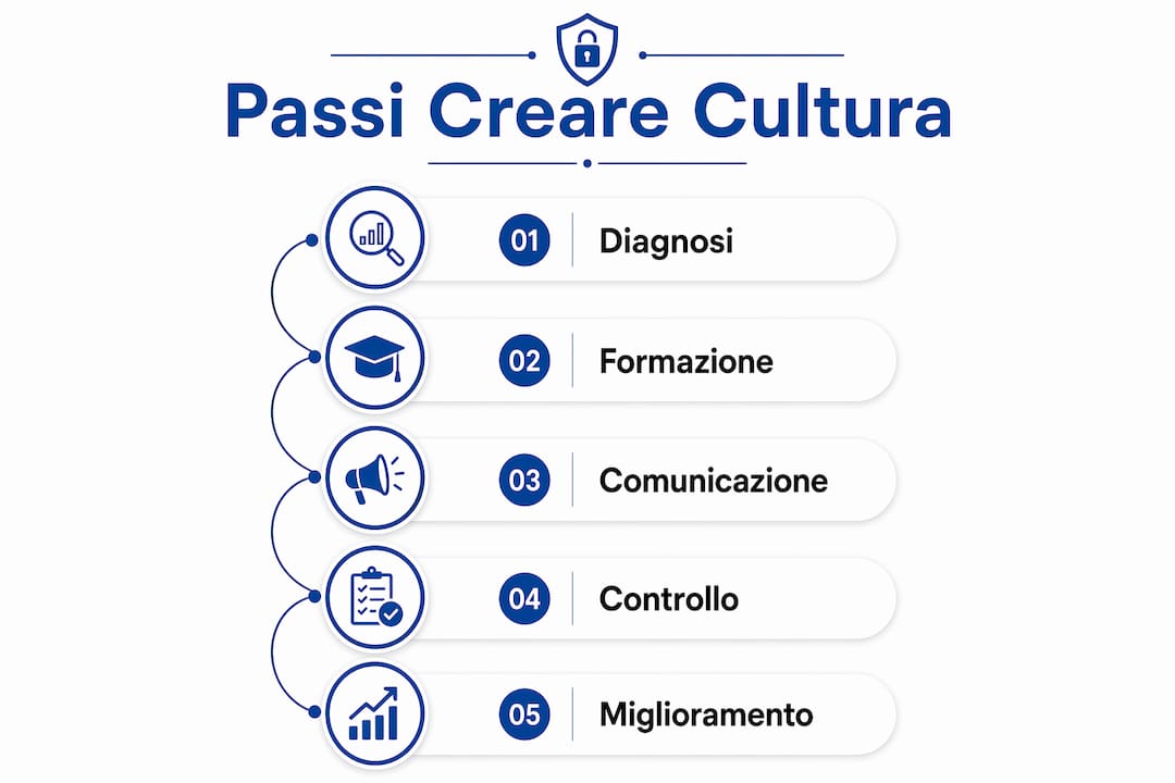Infografica: come costruire una cultura della sicurezza nelle PMI, passo dopo passo