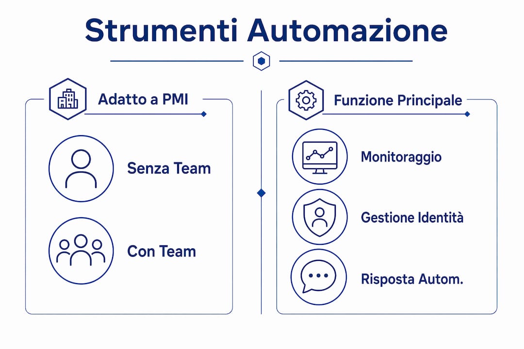 Infografica comparativa sui principali strumenti per l’automazione della sicurezza nel cloud