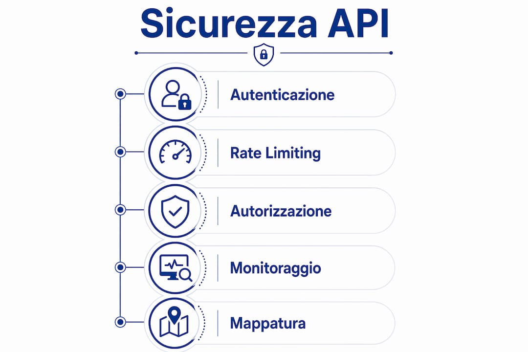 Infografica: le tappe fondamentali per garantire la sicurezza delle API
