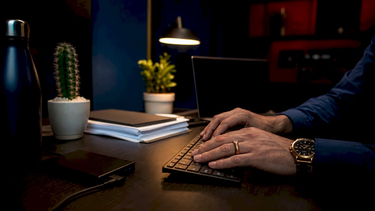 Mani che impostano le opzioni di crittografia per il backup