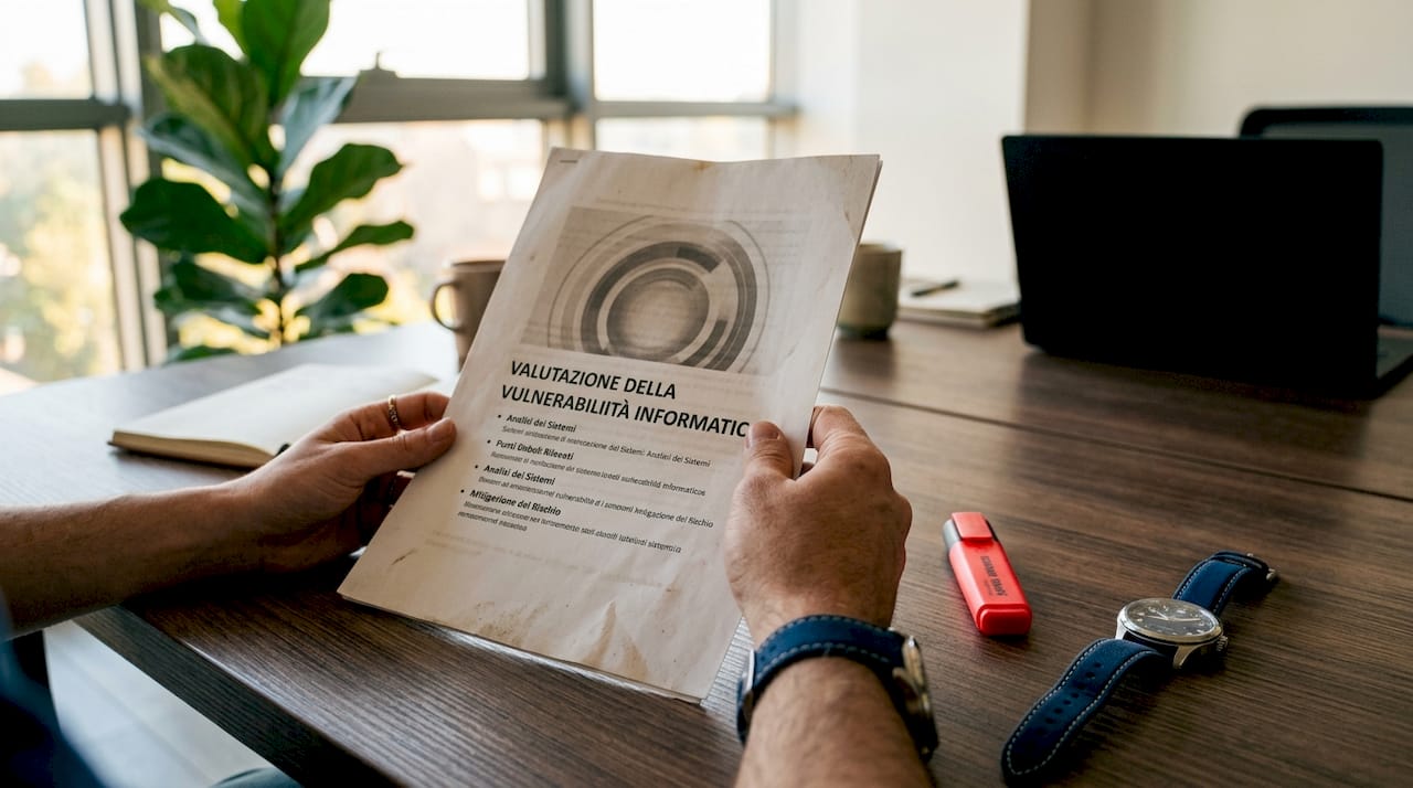 Un report sulla valutazione delle vulnerabilità tra le mani