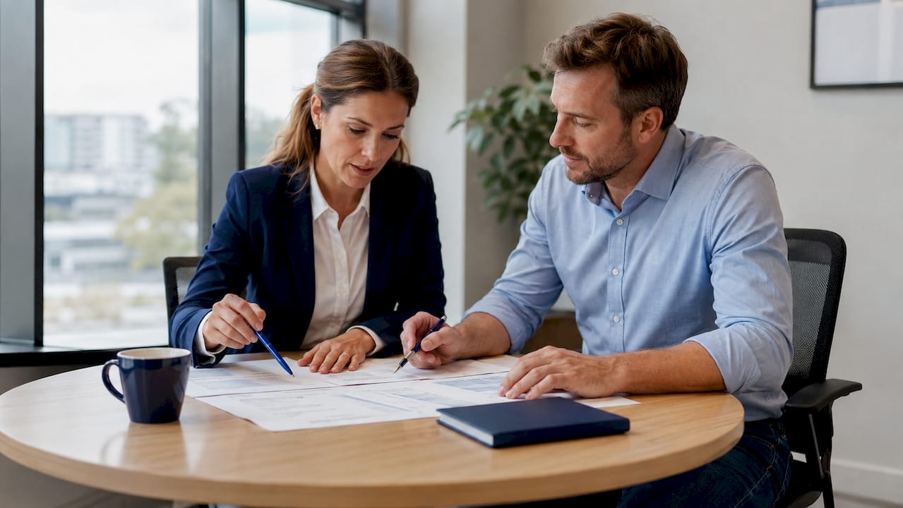 Mani che controllano le checklist per la valutazione dei rischi dei fornitori