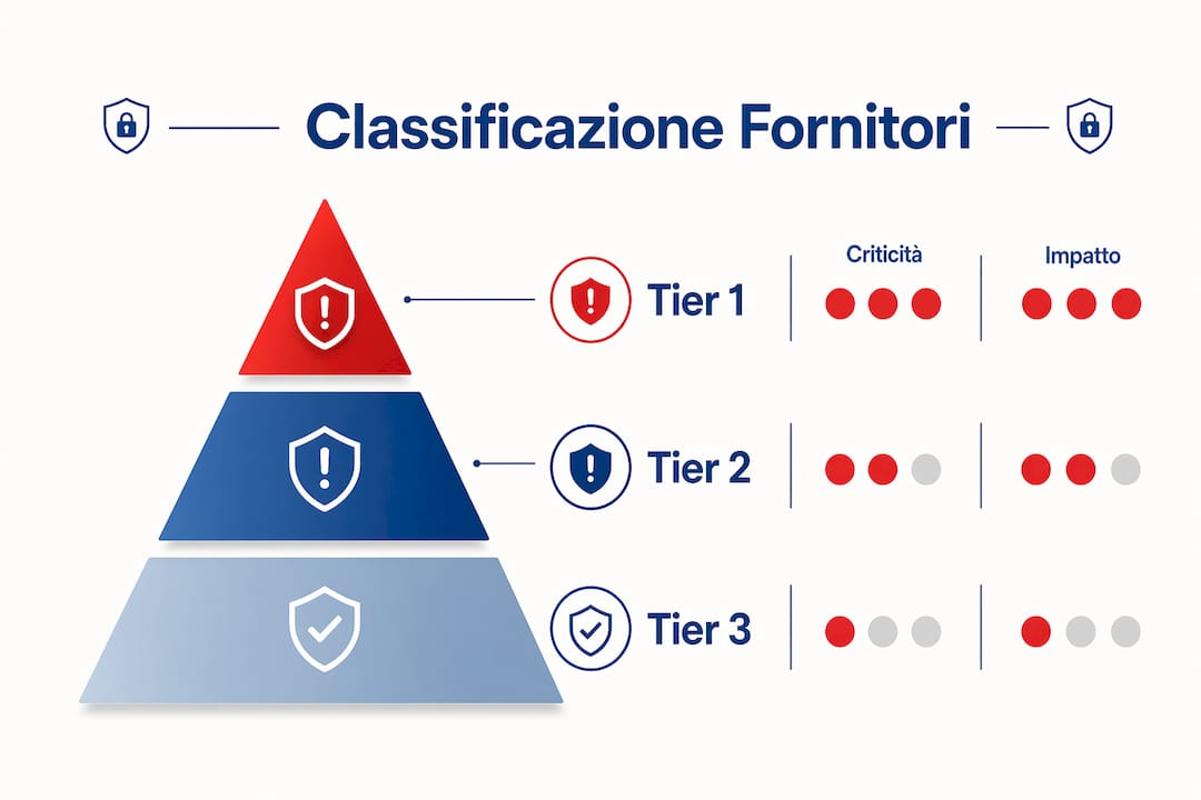 Infografica sulla valutazione del rischio dei fornitori per l’azienda