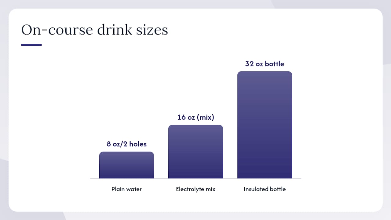 Non-alcoholic and electrolyte options to stay sharp while you play — overview diagram