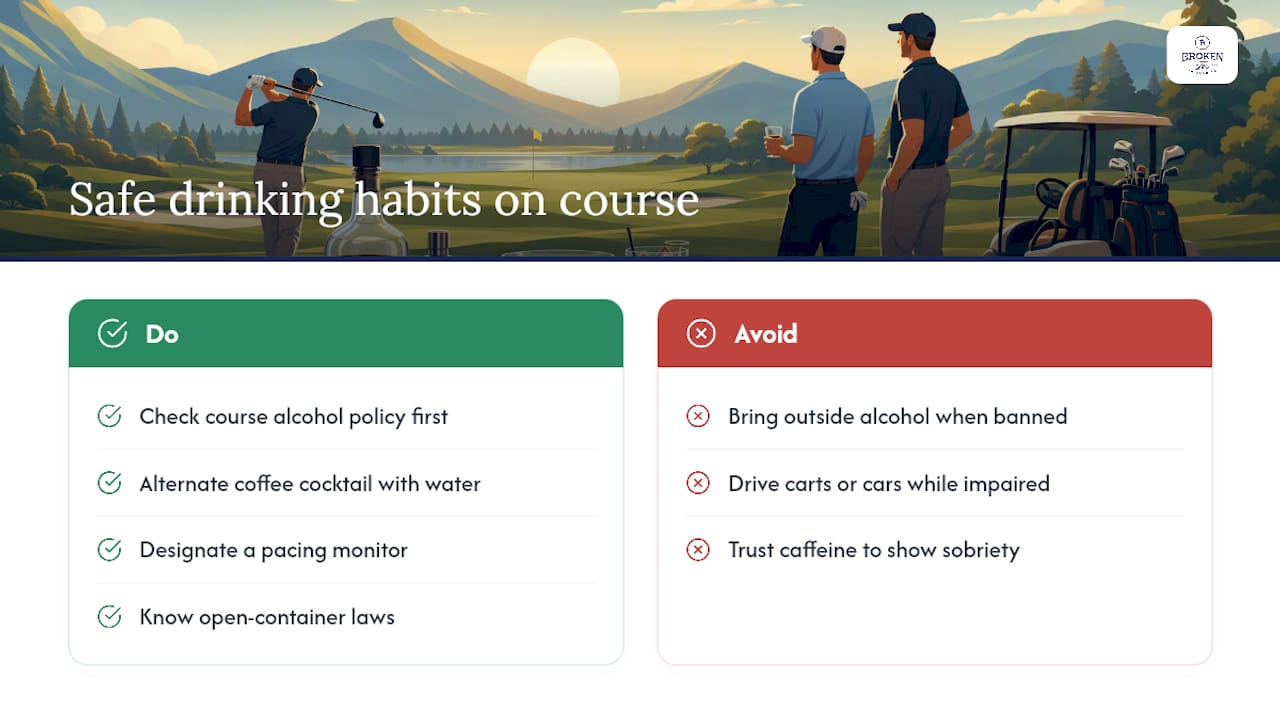 Is It Safe and Legal to Drink Coffee Vodka Cocktails on the Golf Course? — overview diagram