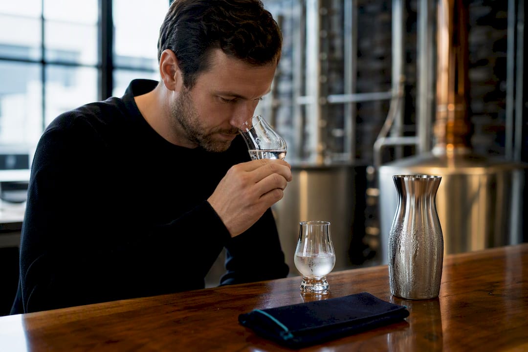 Two vodka samples compared at different temperatures