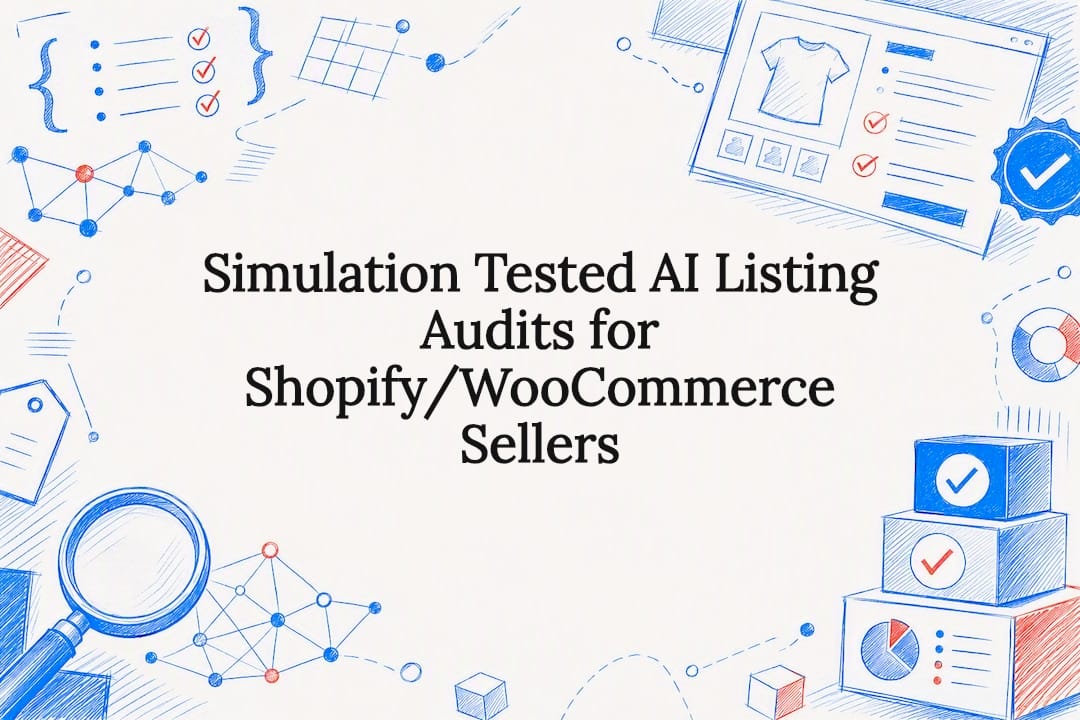 AI listing audit title card illustration