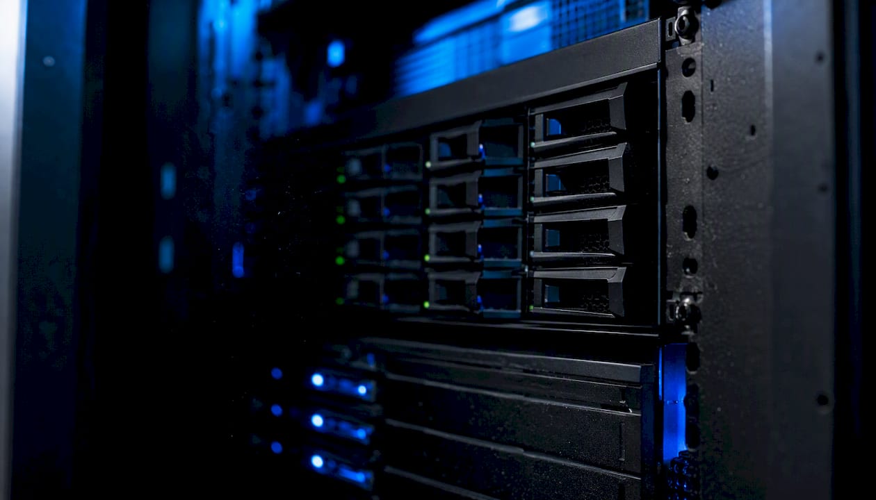 Backup hard drives in data center racks