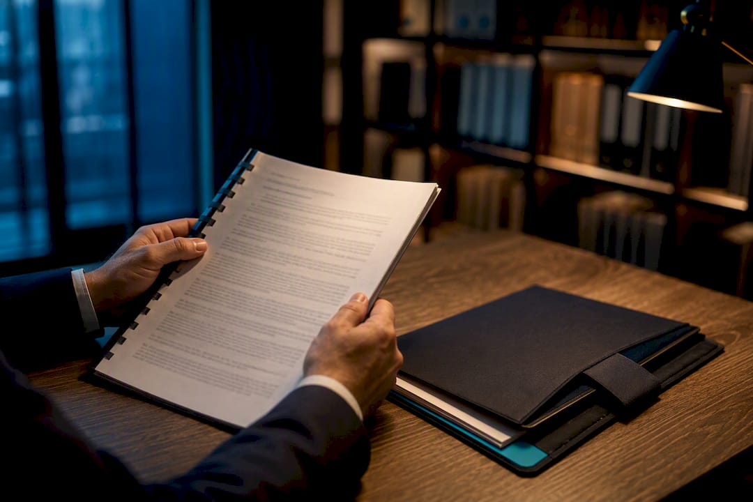 Hands reviewing a SaaS data agreement