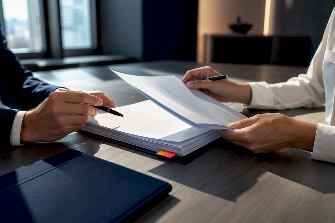 Legal reviewers comparing a DPA contract