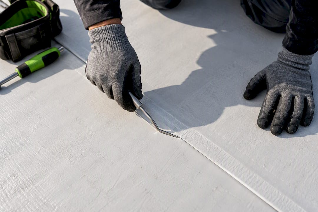 Probe testing a welded TPO seam