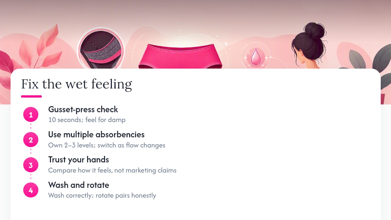 The Wet Feeling Isn't the Real Problem, Your Habits Are — overview diagram