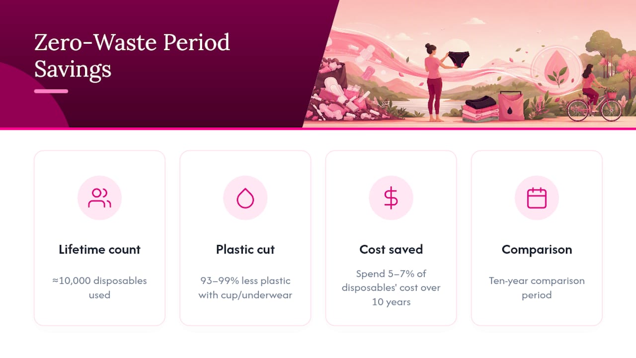 Zero waste period waste and spending comparison