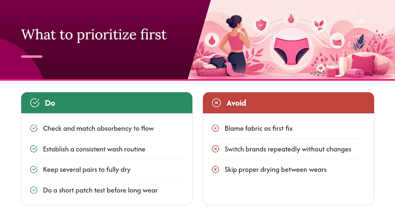 Why Most Period Underwear Rash Advice Misses the Point — overview diagram