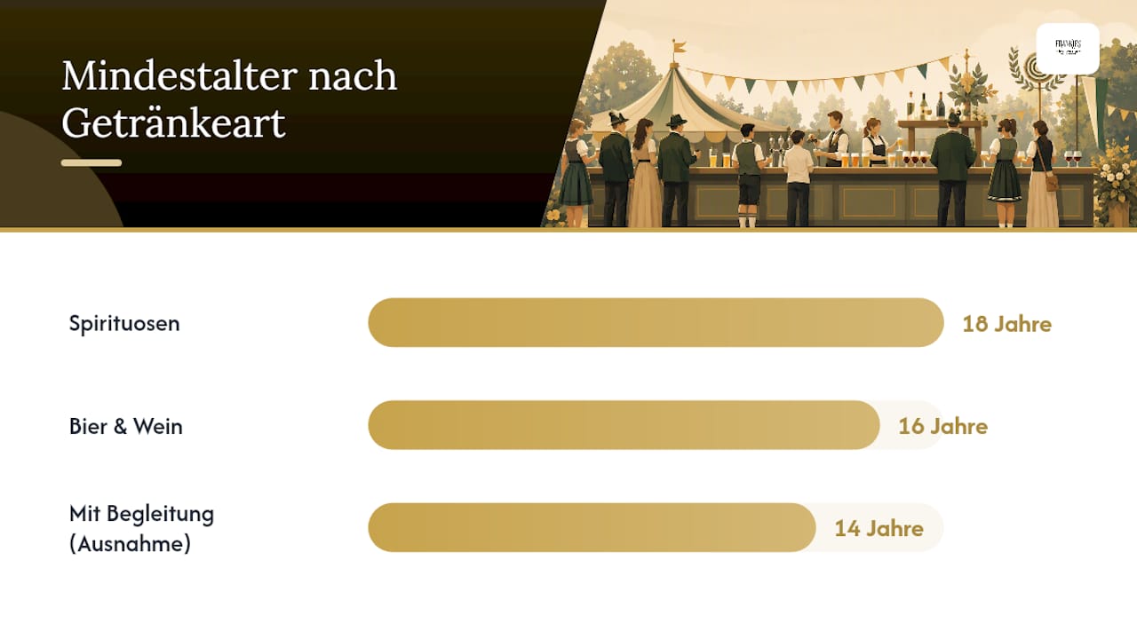 Welche Jugendschutzregeln gelten am Ausschank? — overview diagram