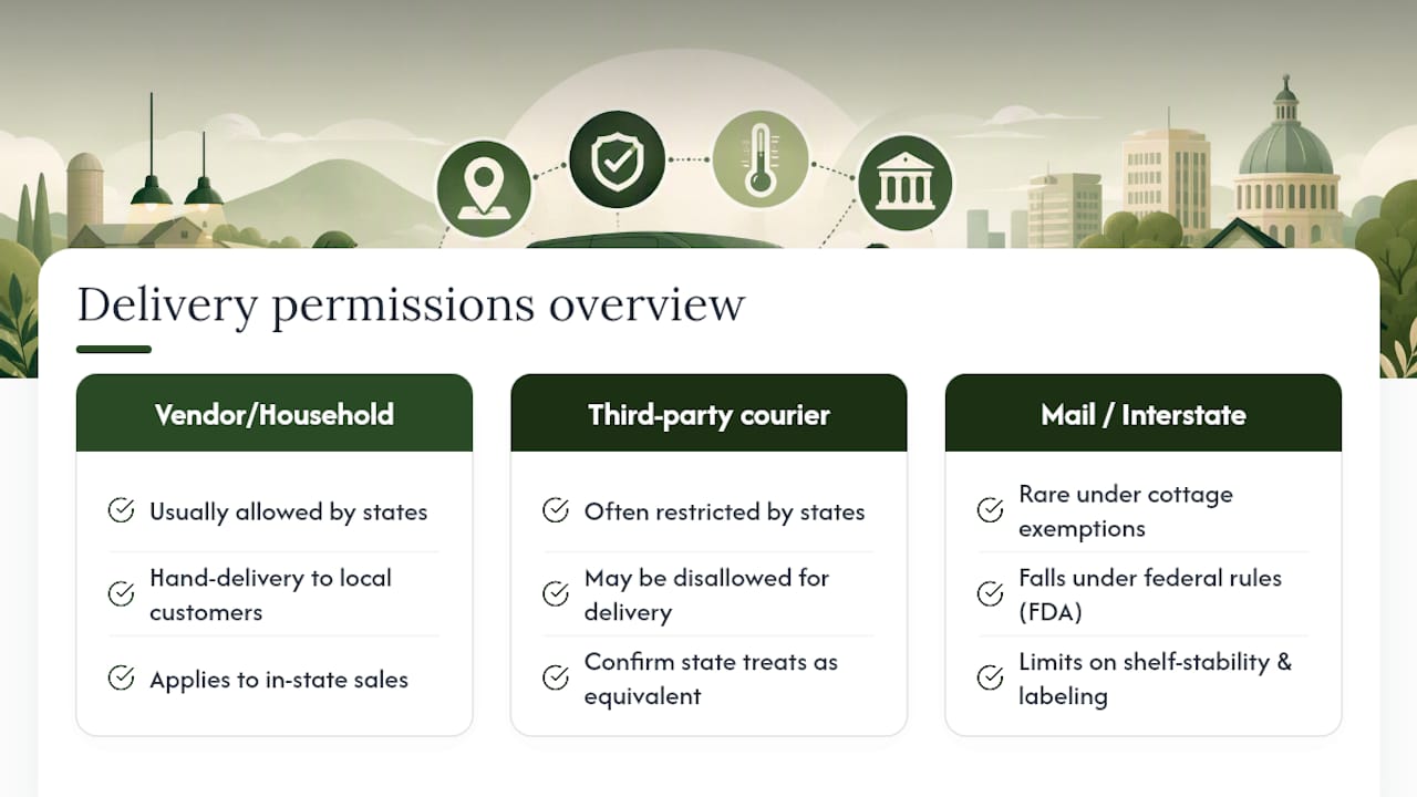 What Federal Rules Apply Beyond Your State's Cottage Food Law? — overview diagram