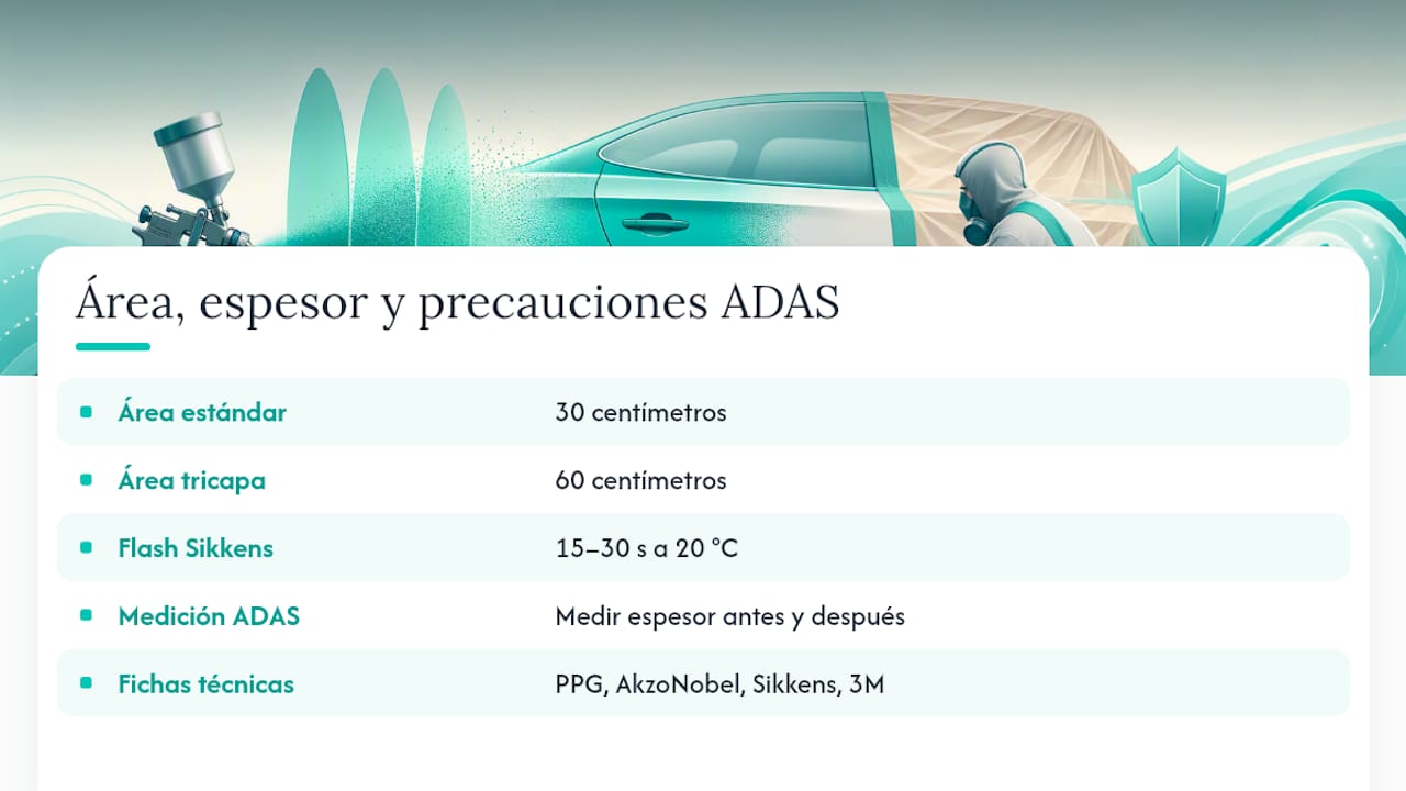 Área de blend y precauciones con ADAS en vehículos modernos — overview diagram